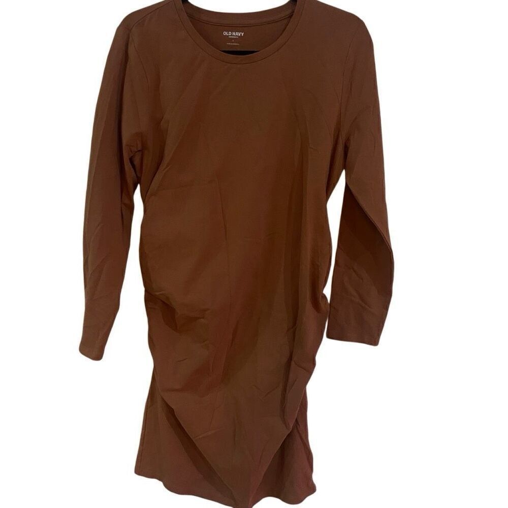 Old Navy Maternity Large light brownish orange  dress long sleeve